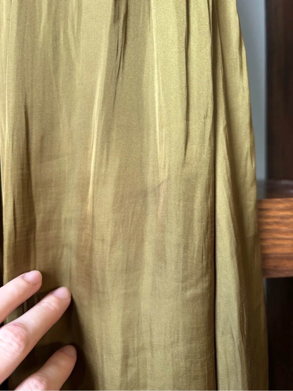 Point Sur for J. Crew Olive Green(ish) Pleated Maxi Skirt